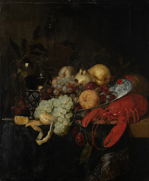 Still Life with Fruit and Lobster ca 1655 1660
