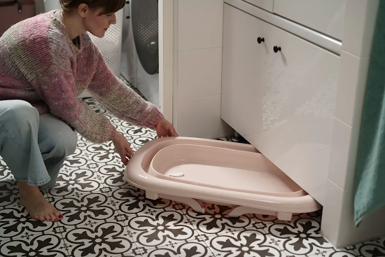 Children's bathtub Tega Foldable folding 81 cm grey