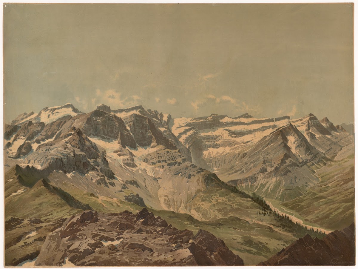 Monte Perdido and the Cirques of Gavarnie in the Pyrenees 1890