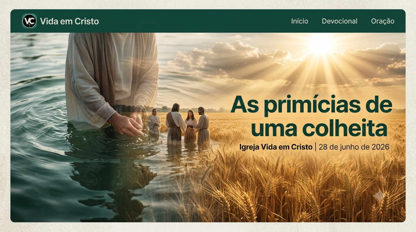 As primícias de uma colheita 