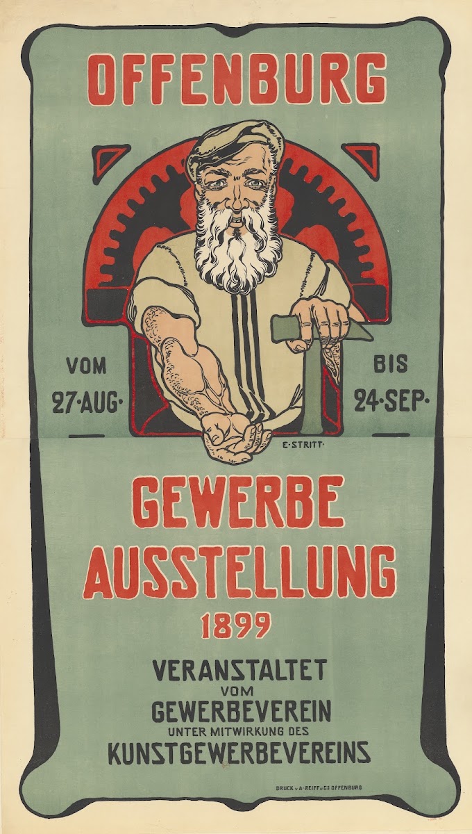 Offenburg vom 27 Aug bis 24 sep Gewerbe Ausstellung 1899 1899
