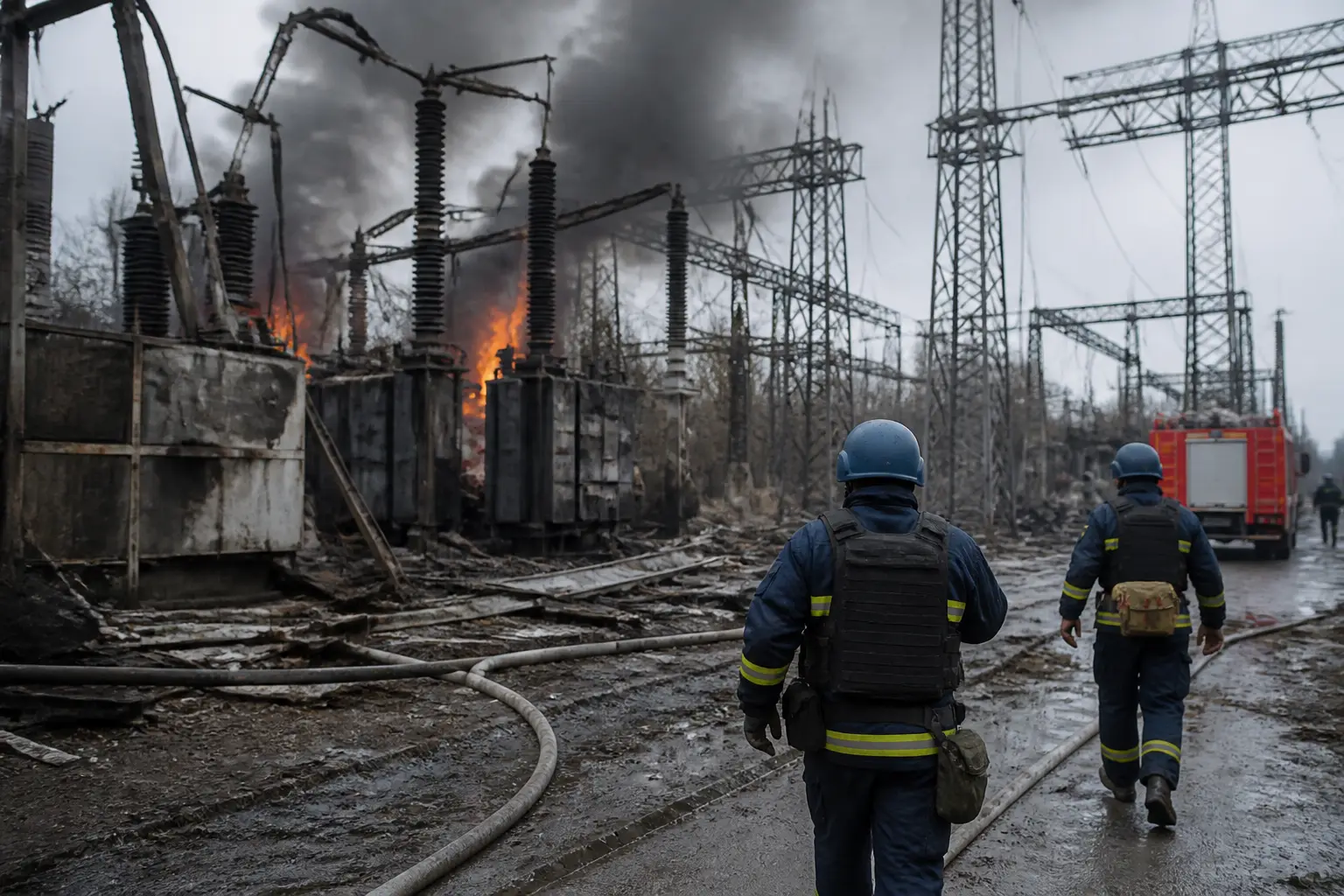 Editorial image for Six Ukrainian energy sites hit by Russia since Trump announced ceasefire, Zelensky says