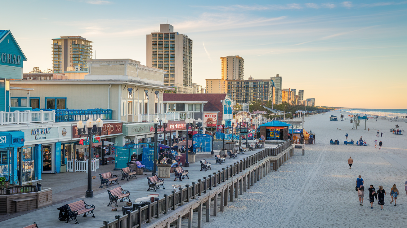Is Myrtle Beach Boardwalk in North Myrtle Beach?