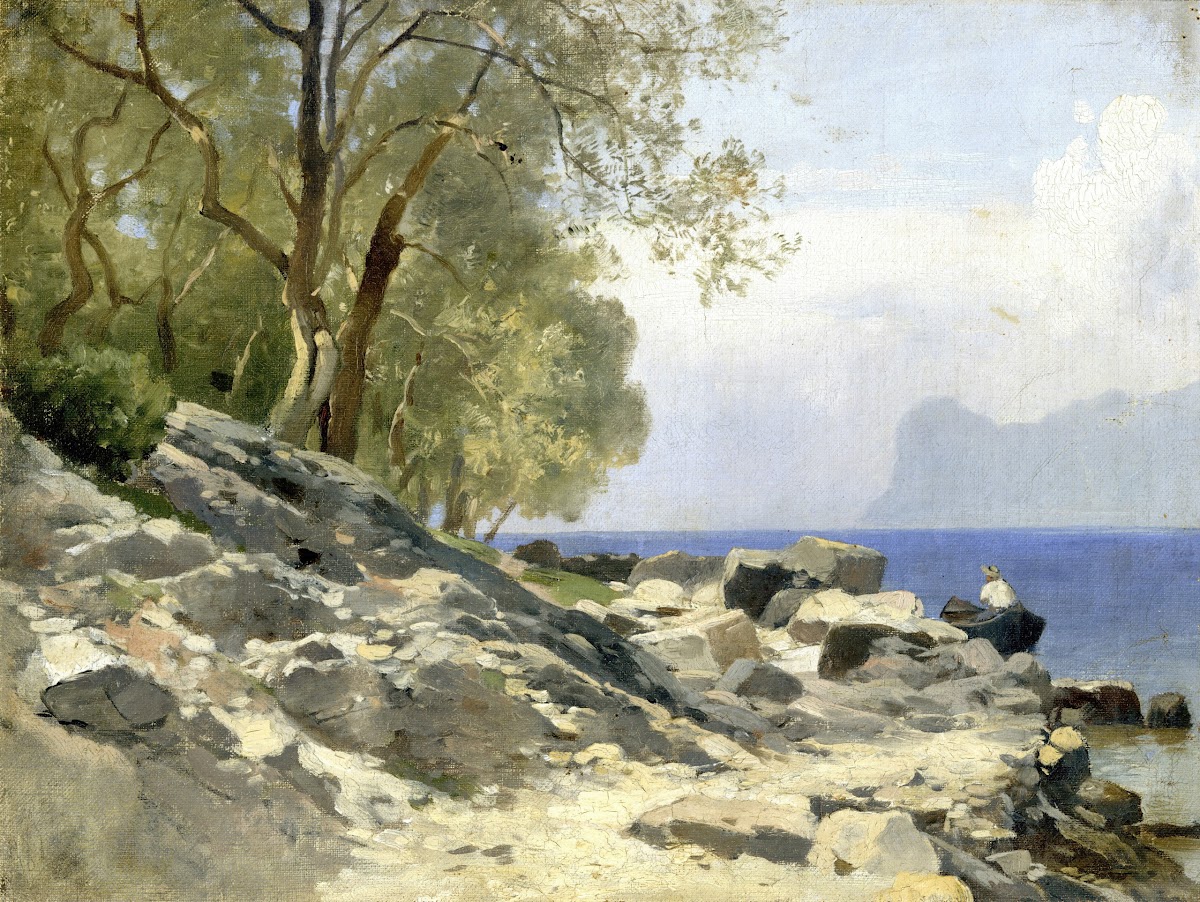 Ufer am Gardasee circa 1890