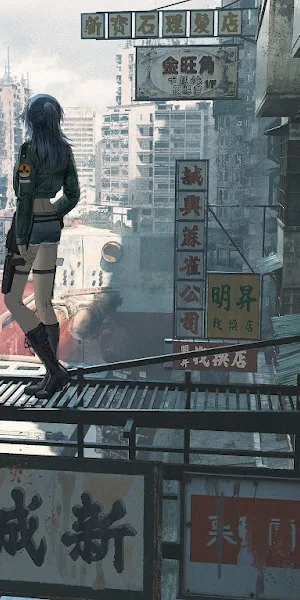 Cyberpunk, Anime, Cityscape, Dystopian 4K Wallpaper Background