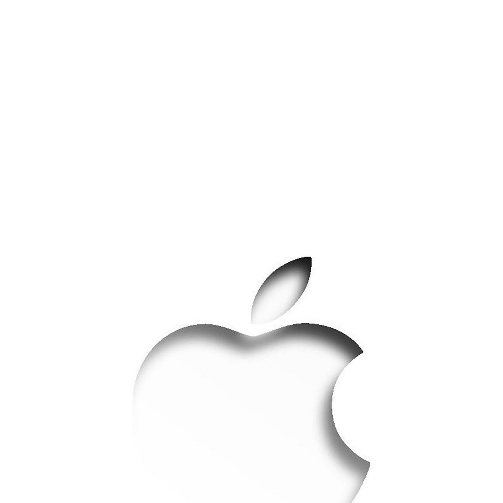 Download Minimalist White Apple Logo Full HD iPhone