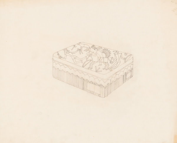 Graphic design drawings for Barricini Candy packages 3 D Study rectangular candy