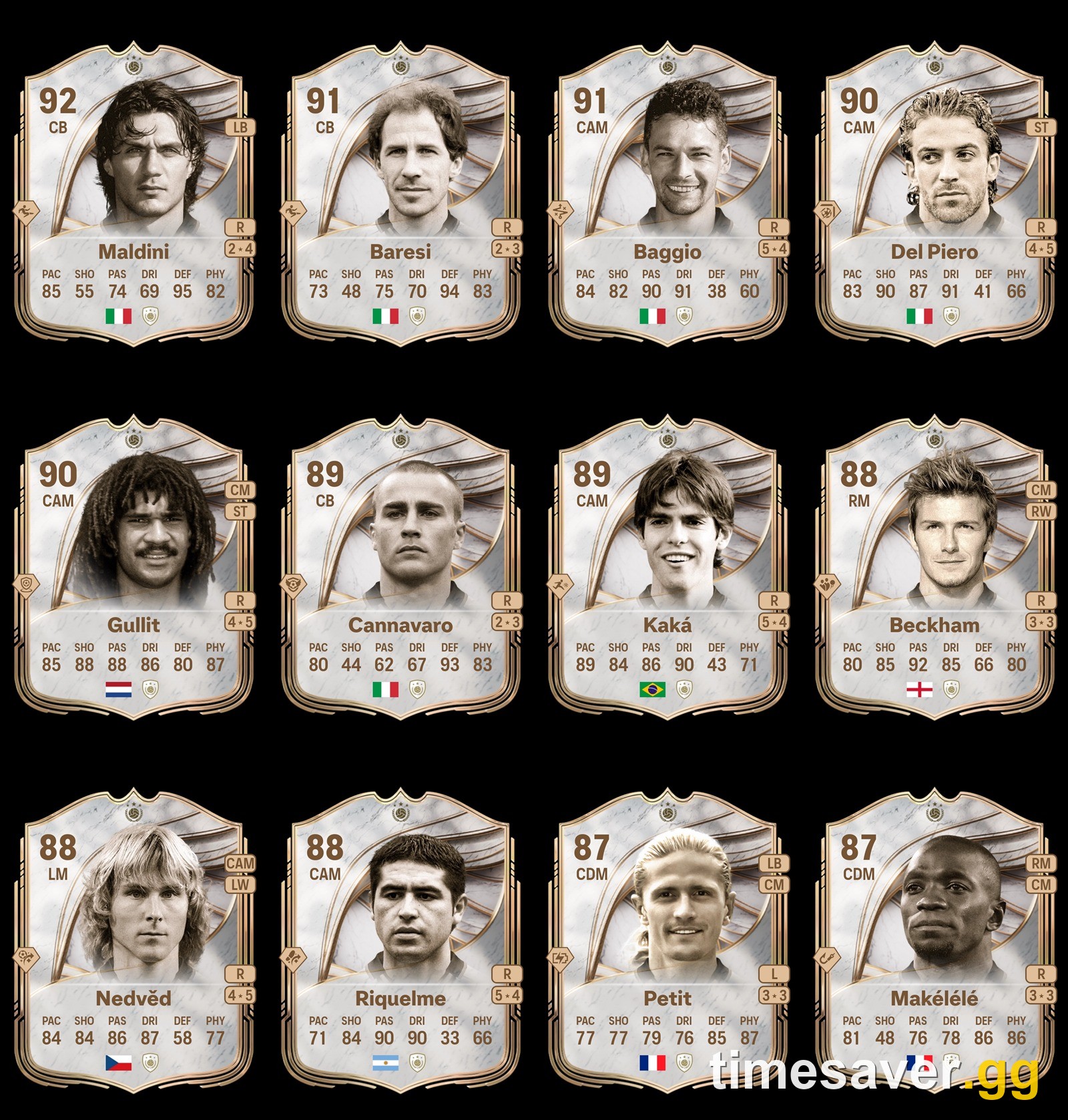 EA FC 26 Ultimate Team ICON cards — the legends FUTTIES upgrades (in-game)