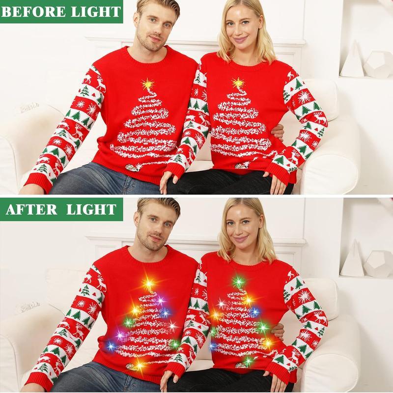 Glowing Christmas Sweater for Couples H 56257