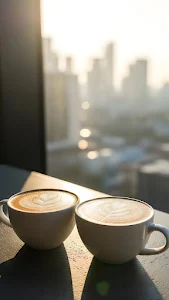 Neon Lit Futuristic Cityscape at Night