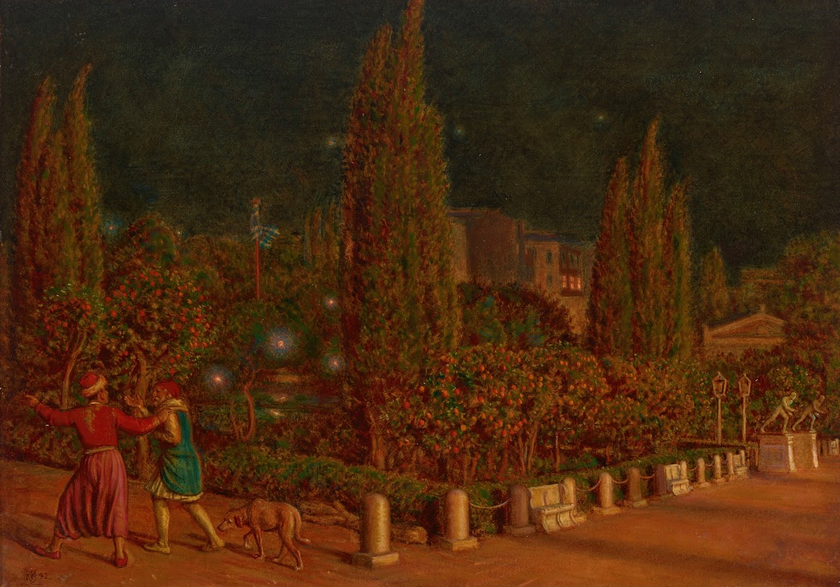 Piazza della Constituzione Athens by Night 1892