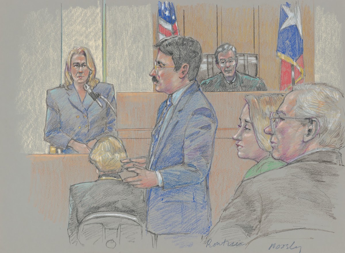 Darlie Lynn Routier lawyer judge and others during her trial for murder of her s