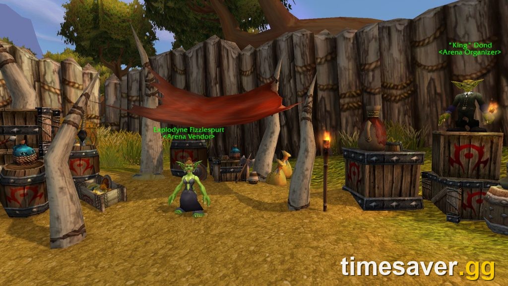 TBC arena vendors in Nagrand — the Arena Vendor and Arena Organizer who sell Season 3 PvP gear for Arena Points