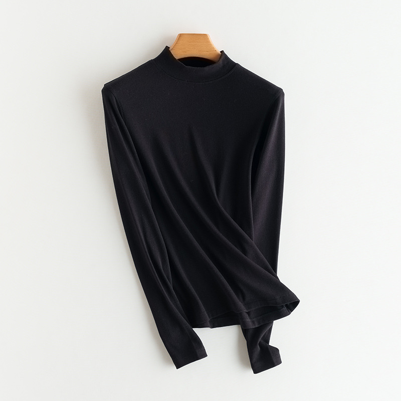Women's Knitted Undershirt, Cashmere Blend, Various Collars