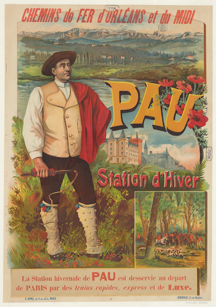 Chemins de Fer dOrléans et du Midi Pau station dhiver 1890