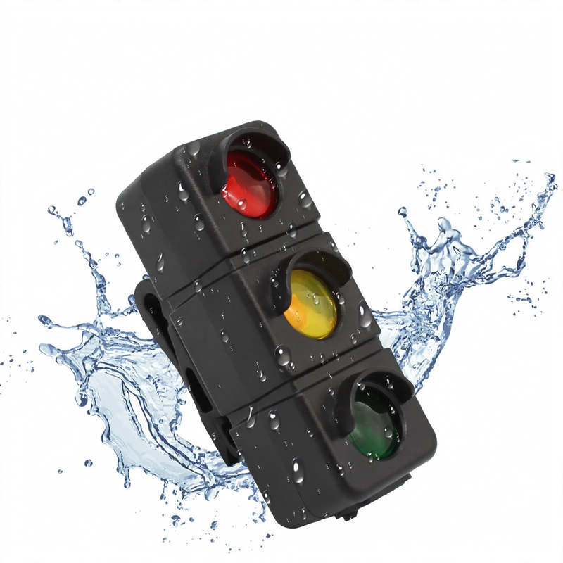 Bicycle rear light with USB charging, tricolor