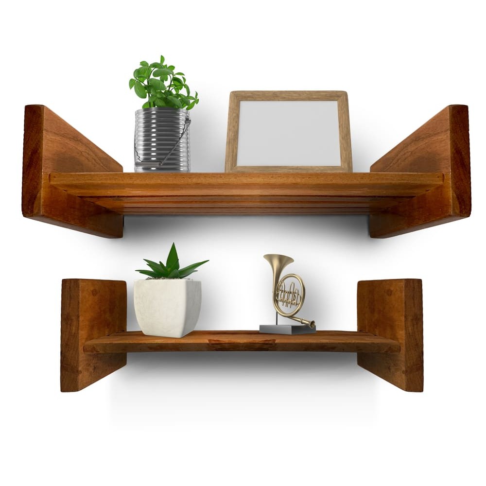 Set de repisas de madera Rasalo™, 2 piezas