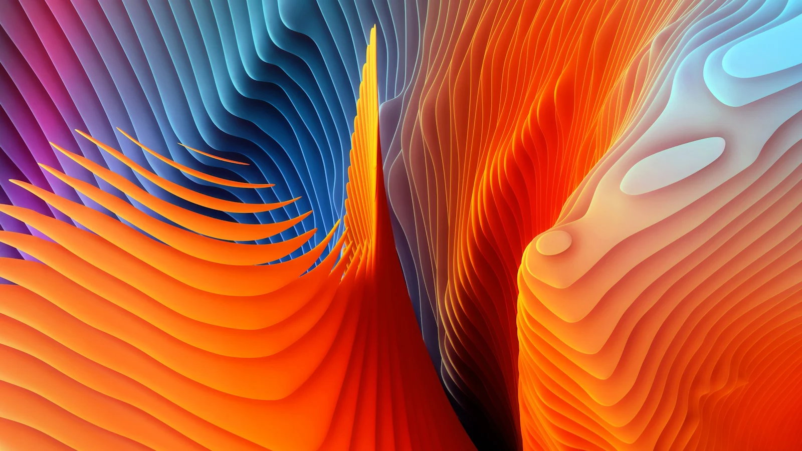 Abstract 3D Pattern, Layer, Colorful 4K Desktop Wallpaper