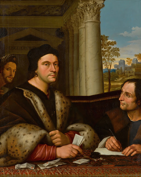 Portrait of Ferry Carondelet 14731528 with his Secretaries