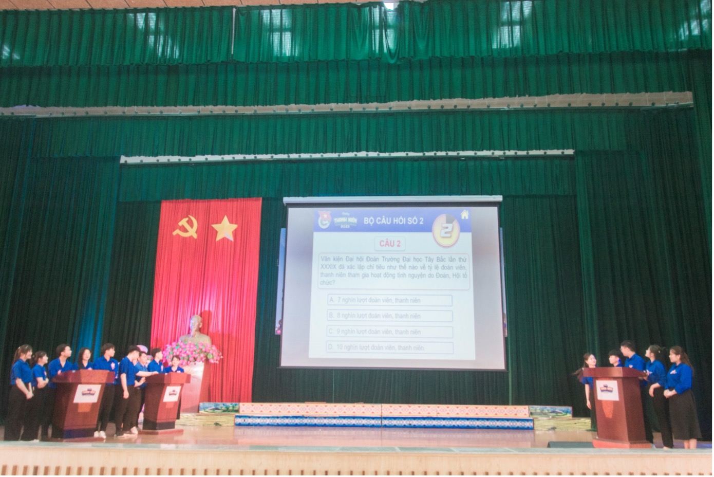Đoàn Thanh niên Cộng sản Hồ Chí Minh Trường Đại học Tây Bắc tổ chức Hội thi Tìm hiểu Nghị quyết đại hội đoàn các cấp