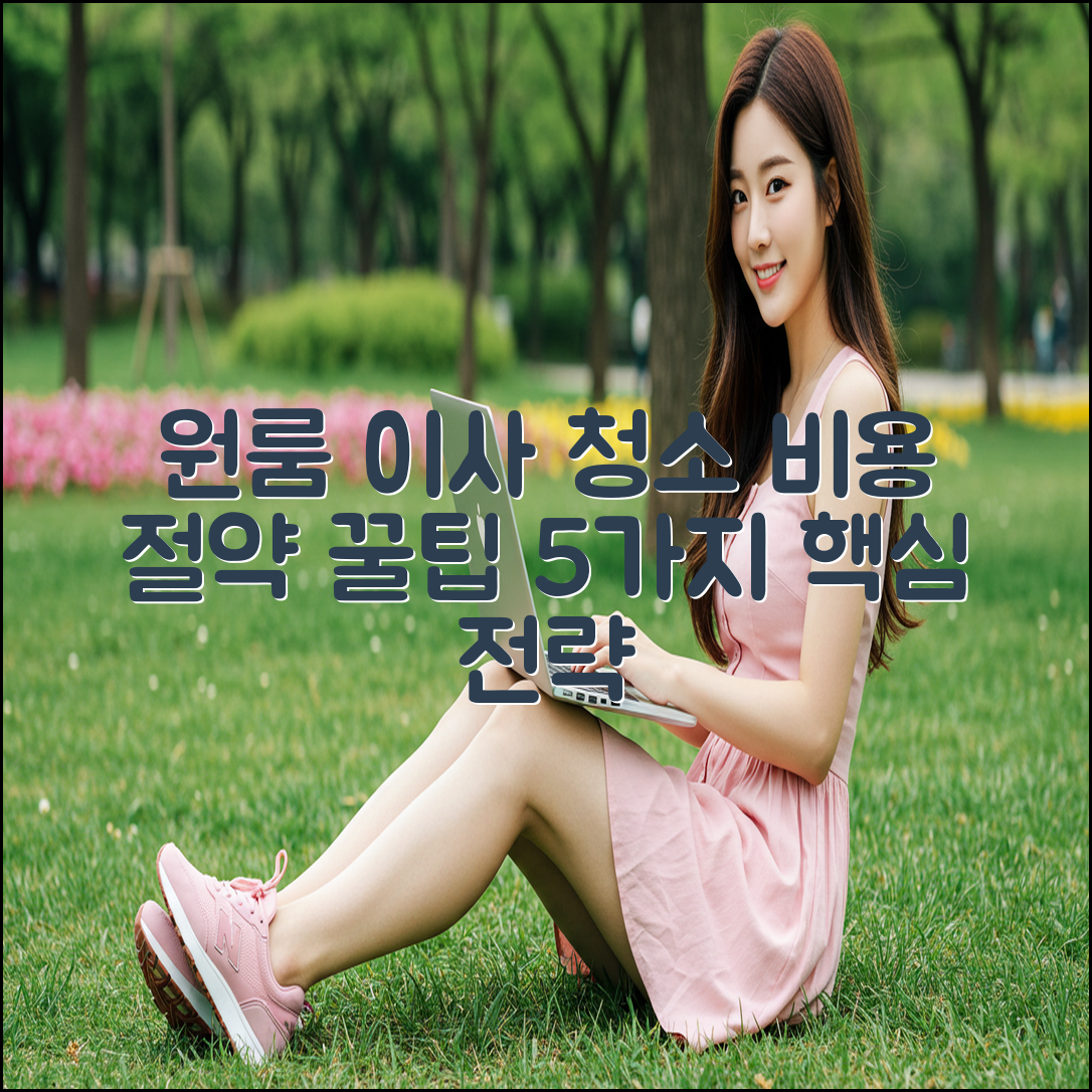 원룸 이사 청소 비용, 예산 5가지 절약법