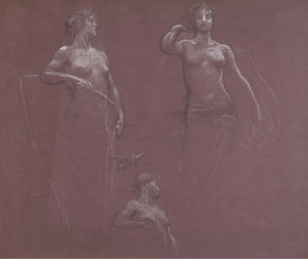 Studies for Ceres and Juno in Prospero Summoning Nymphs and Deities