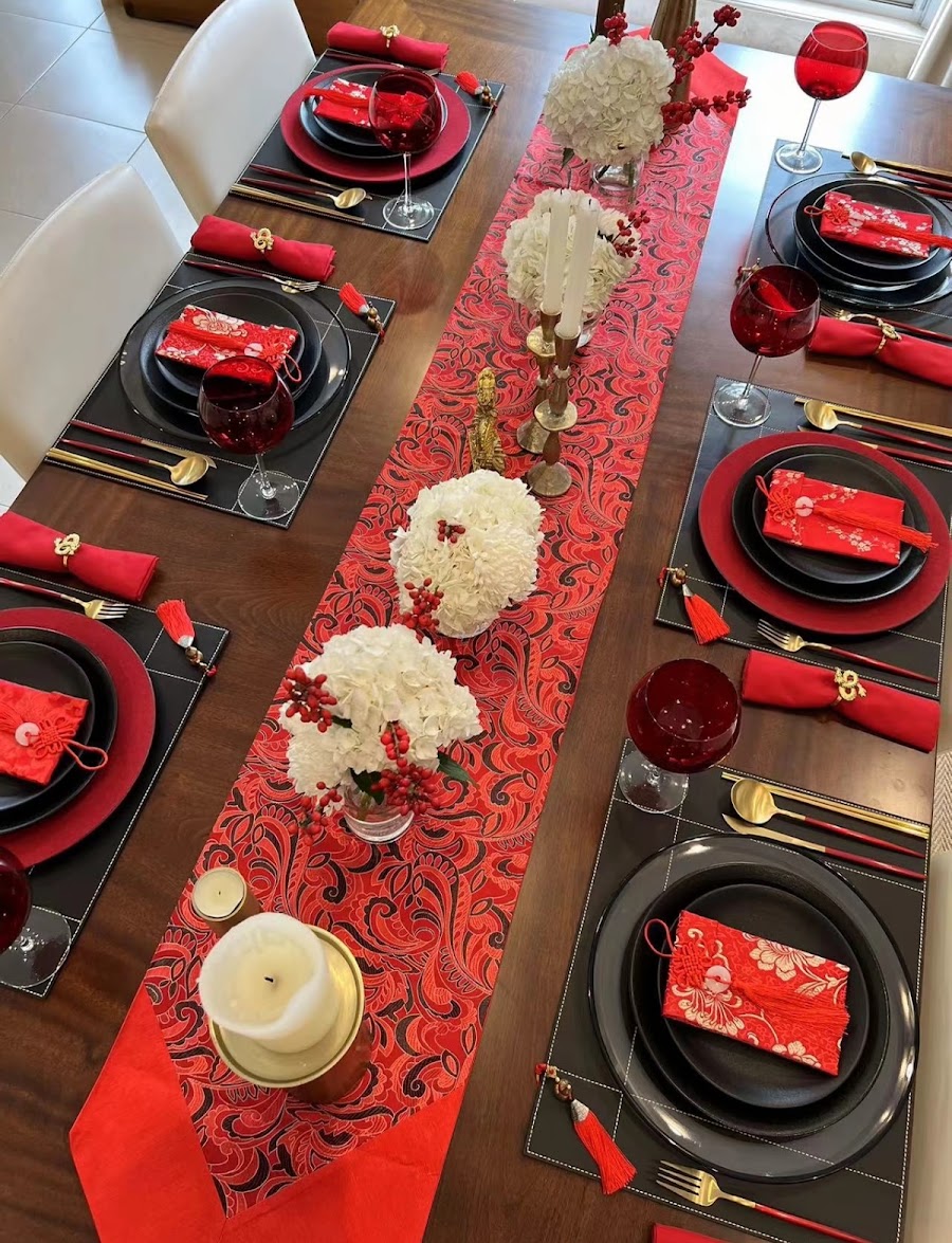 Dining table and chairs showroom display at Canton Fair