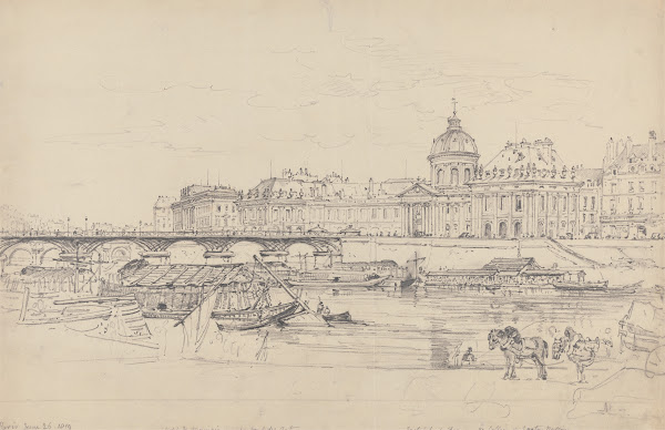 The Mint Pont des Arts and LInstitut de France Paris 1819