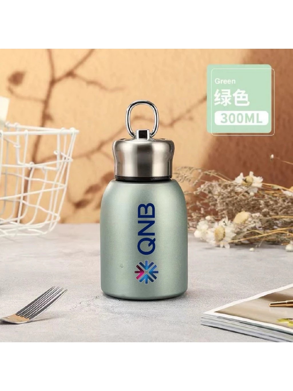 Thermos mini 300ml portabel costum/thermos gemoy tumbler stainless steel tumbler costum logo — foto 3