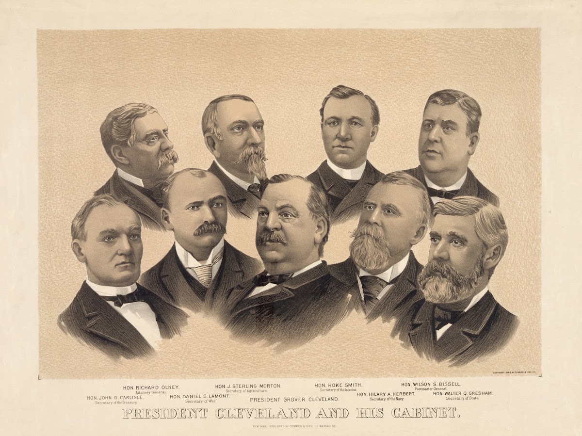 President Cleveland and his cabinet 1893