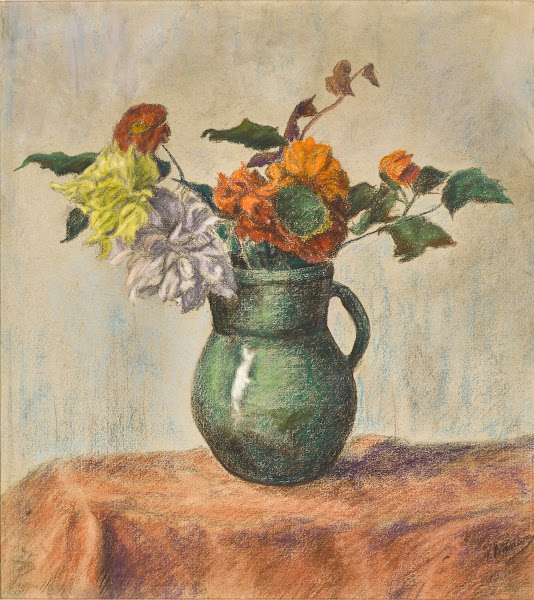 Fleurs dans un pot vert 1903