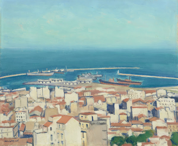 Alger vue de la ville et du port circa 1940