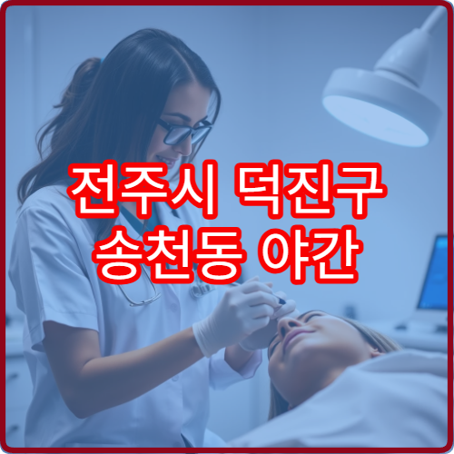 전주시 덕진구 송천동 야간 이비인후과 진료 가능한 병원 감기 증상 진료 안내