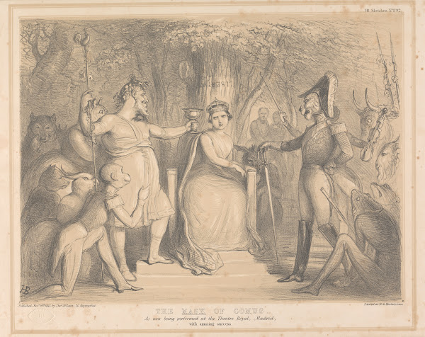The Mask of Comus As Now Being Performed at the Theatre Royal Madrid with Amazin