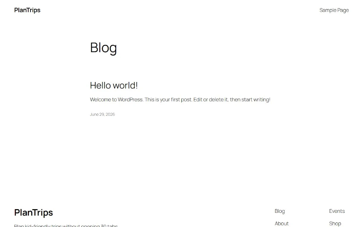 Captura de PlanTrips: AI-powered travel planner