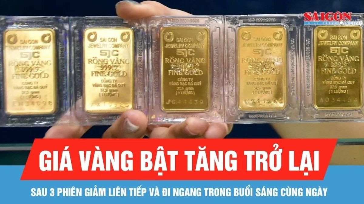 Chiều 9-7, giá vàng bật tăng trở lại - Báo Sài Gòn Giải Phóng
