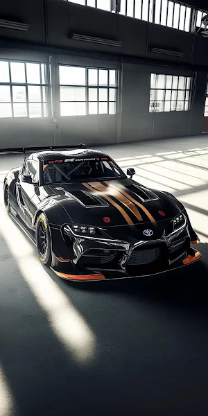 Toyota Supra, Racing Car, Sports Car, Automotive iPhone Wallpaper Background