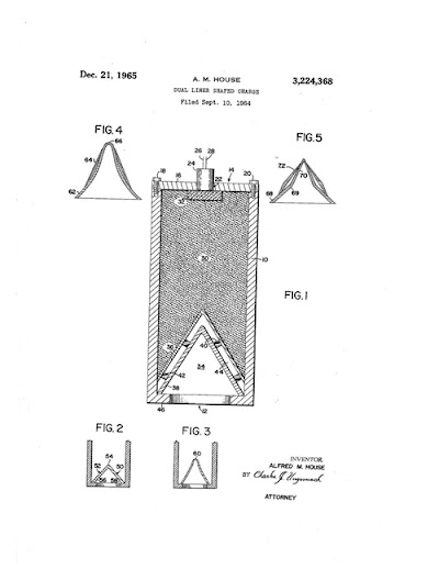 Shaped Charge, Dual-Liner-US Patent 3224368