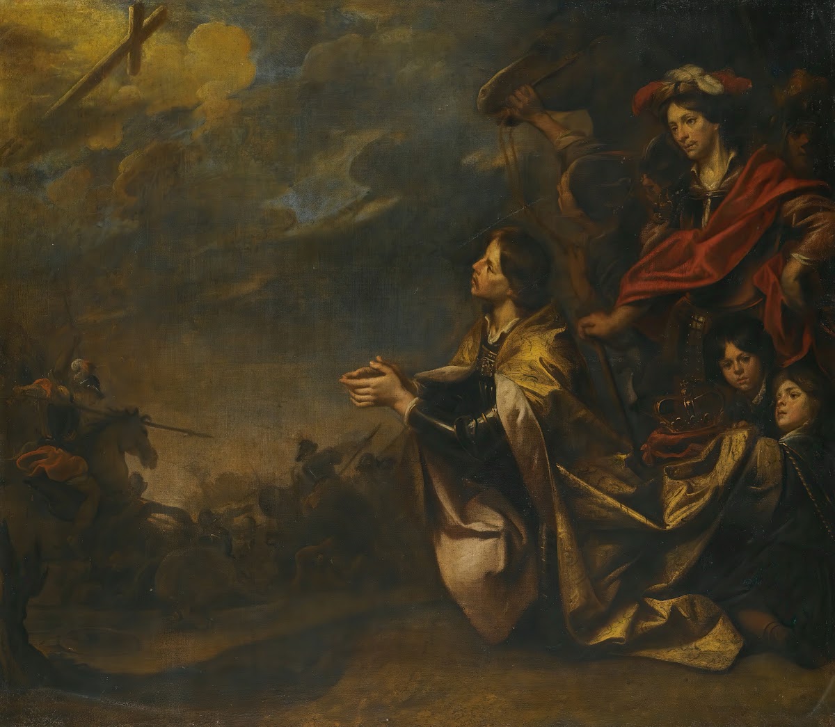 The Emperor Constantines Vision Of The Cross Before The Battle Of The Milvian Br