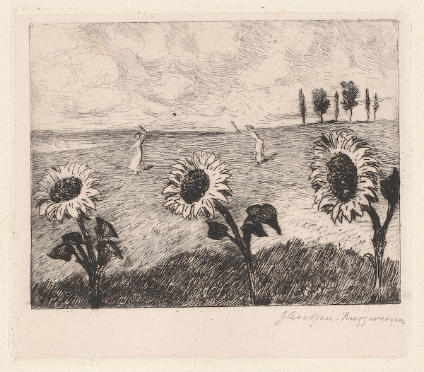 Landscape with Sunflowers 1888