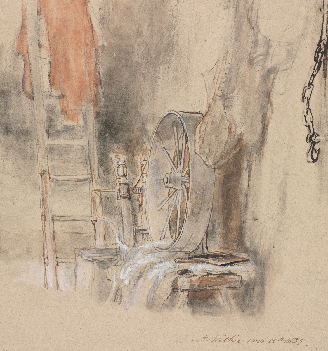 Study for The Peep O Day Boys Cabin in the West of Ireland The Sleeping Whiteboy