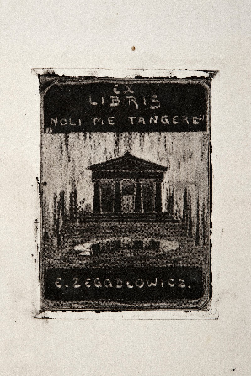 Bookplate of Emil Zegadłowicz 1912