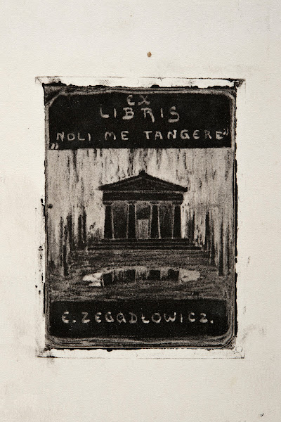 Bookplate of Emil Zegadłowicz 1912
