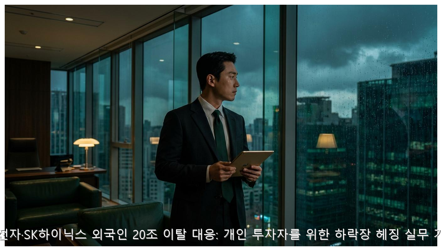 삼성전자·SK하이닉스 외국인 이탈 대응: 하락장 헤징 실무 가이드 핵심 안내 및 분석 인포그래픽 (2)