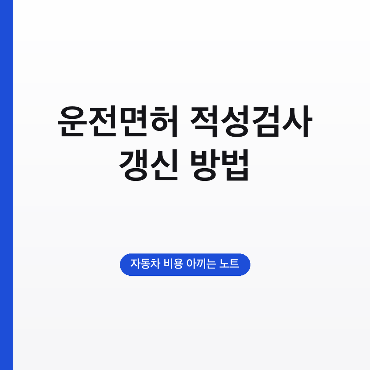 운전면허 적성검사 갱신 방법, 생일 전후 6개월 준비물