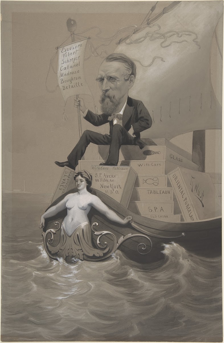 Samuel P Avery Transporting His Treasures Across the Sea ca 187580