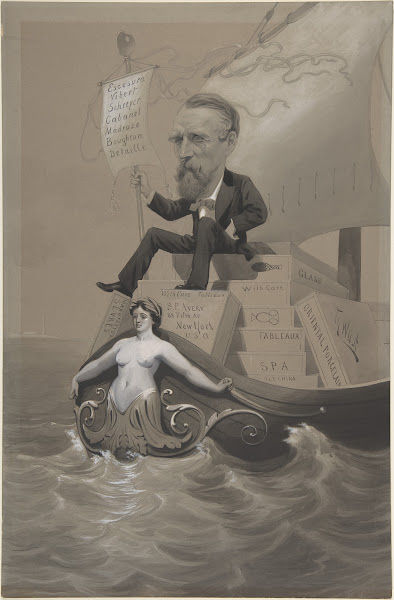 Samuel P Avery Transporting His Treasures Across the Sea ca 187580