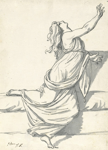 A Distraught Woman with Her Head Thrown Back 1775 80