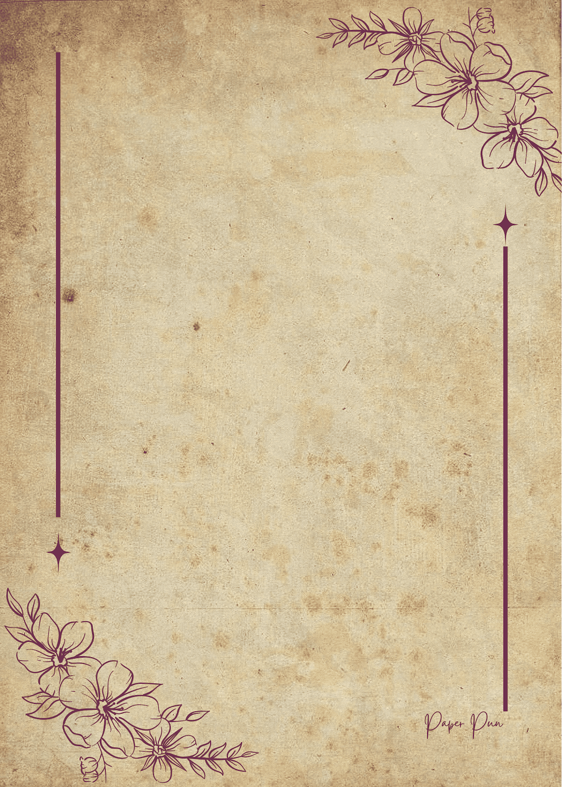 Designer Sheets — Vintage Parchment Plain (Pack of 100)