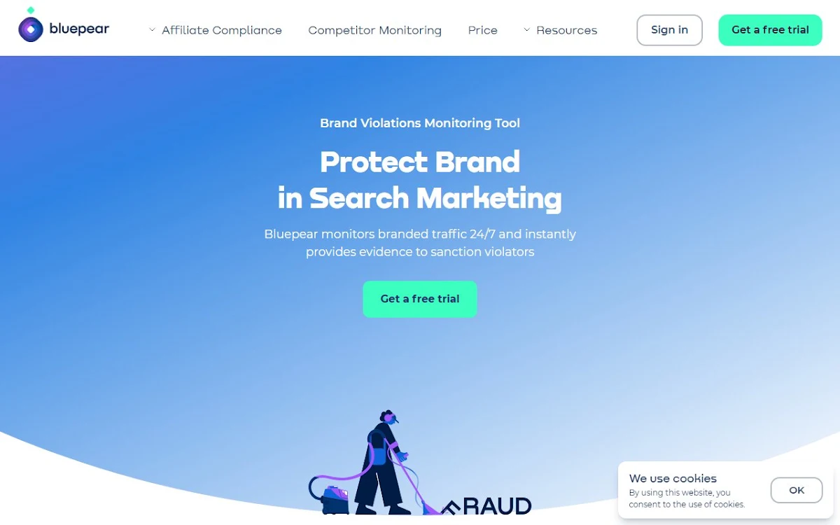 Captura de Bluepear Brand Bidding Detection Tool